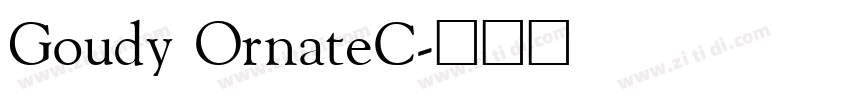 Goudy OrnateC字体转换